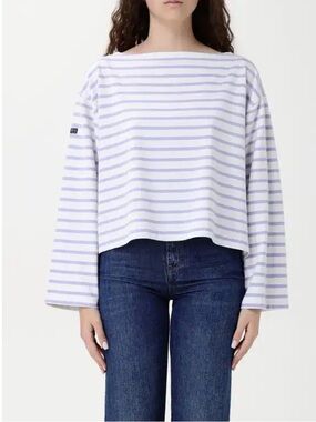 Polo Ralph Lauren striped boatneck mariner tee sky lavender/deckwash white S